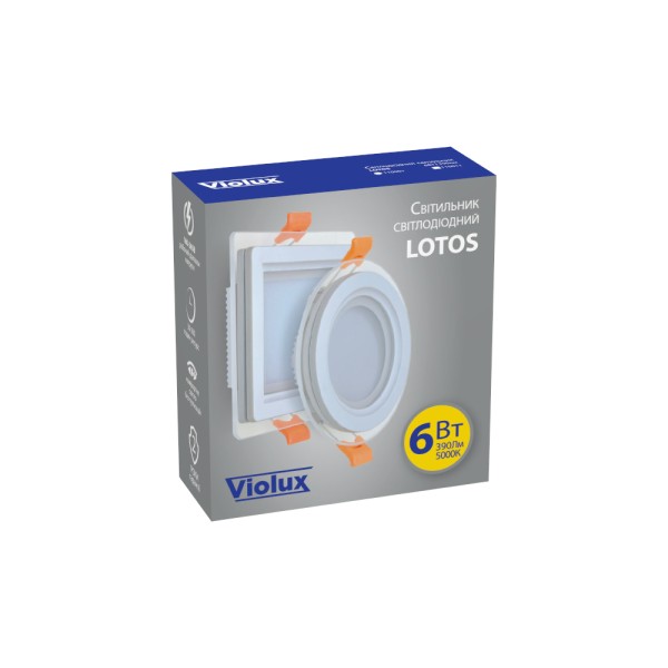 Светильник LED даунлайт Violux LOTOS 6W 5000K круг IP20 ( 110001 ) - фото №3