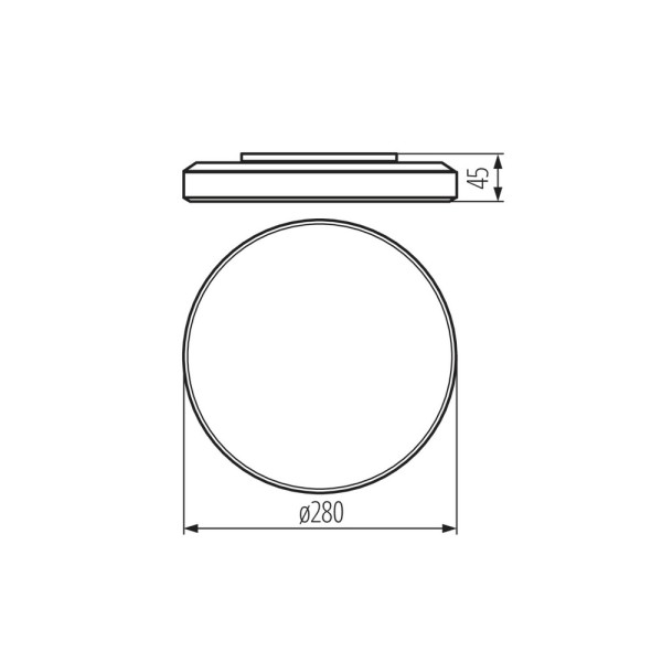 Потолочный светильник Kanlux 31241 Duno LED 1x24W 4000K 2400Lm IP54 белый - фото №2