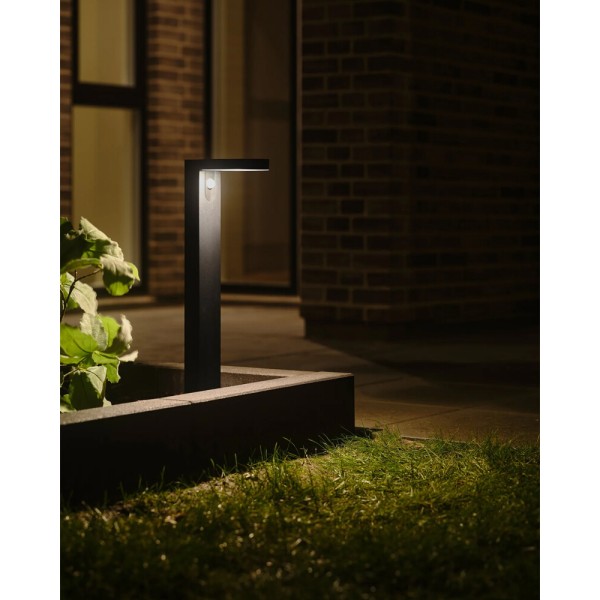 Вуличний світильник на сонячній батареї Nordlux 2118158003 Rica LED 1x4.5W 3000K 400Lm IP44 чорний - фото №1