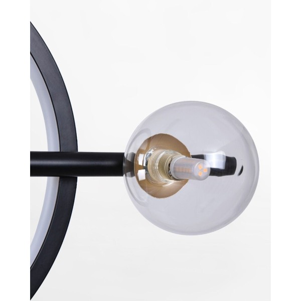 Подвесной светильник, люстра Zuma Line 5905316665569 Taremi G9 + LED-модуль 5+1x3.5W+15W 3000K–6000K 2300Lm IP20 черный - фото №3