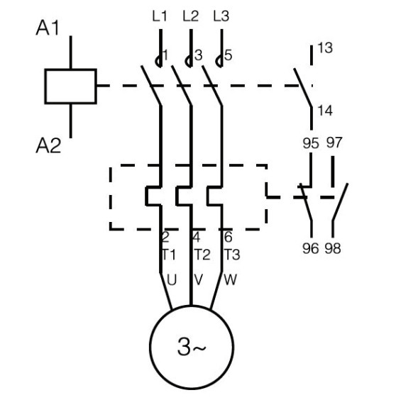 Тепловое реле NOARK Ex9R100 3Р 80A (101385) - фото №2