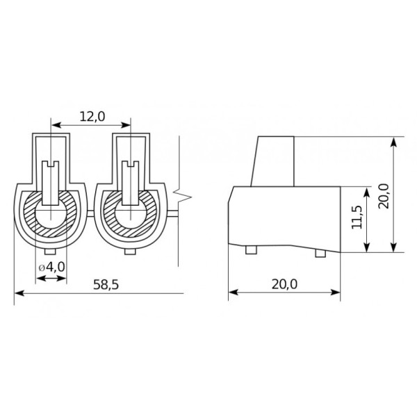 Клеммник концевой Аско-Укрем (5x1) 4мм - фото №4