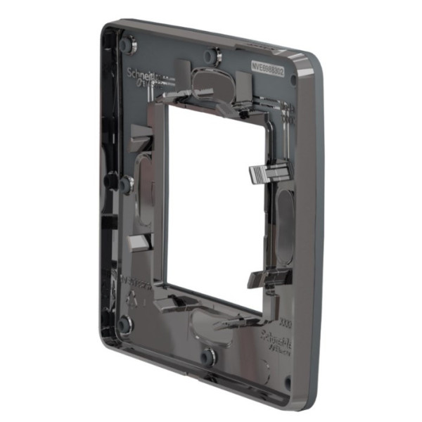 Однопостова рамка Schneider Electric NU280222 (димчасто-сірий/антрацит) - фото №1
