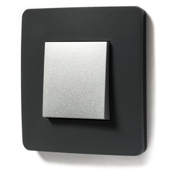 Однопостова рамка Schneider Electric NU280222 (димчасто-сірий/антрацит) - фото №4