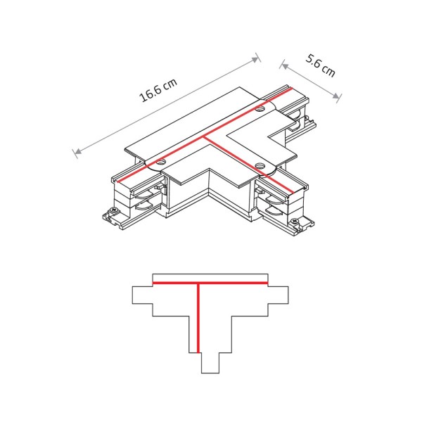 З'єднувач Nowodvorski 8681 CTLS Recessed Power T Connector Right 2 T-R2 IP20 білий - фото №2