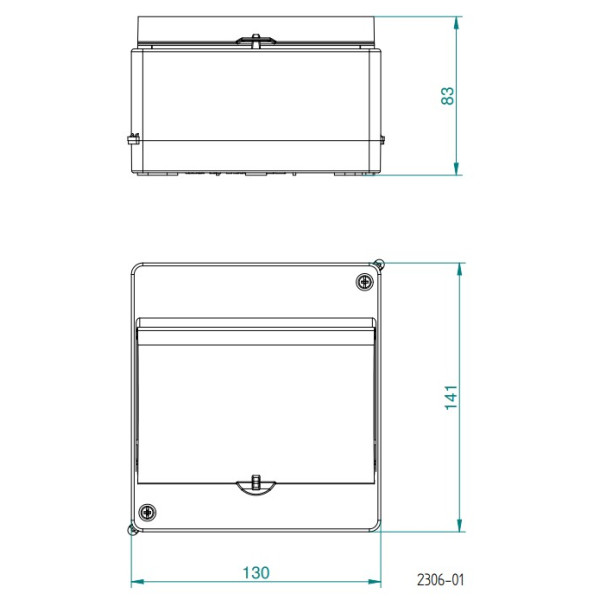 Модульний щиток Elektro Plast 2306-11-IP30 на 6 модулів (2306-11) - фото №1