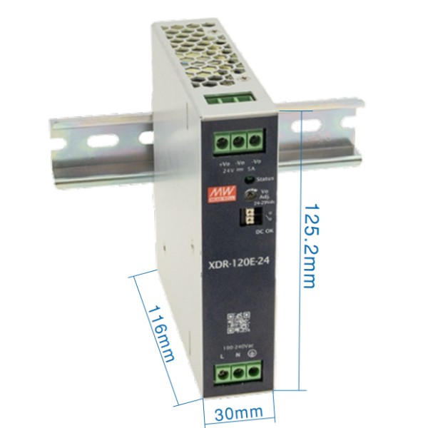 Блок питания Mean Well на DIN-рейку 120W DC48V (XDR-120E-48)