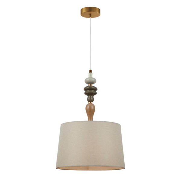 Люстра Italux PND-84678A-AB Moren E27 1x60W IP20 бежевая