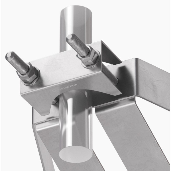 Тримач блискавкоприймача Leo Lightman L400 Ø30-50 Ni (416013) - фото №1