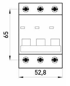 Модульный автоматический выключатель E.Next e.mcb.pro.60.3.C 3р 4А C (p042027) - фото №1