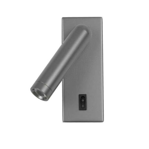 Бра, настенный светильник Italux WL-46376-1-GR Nova LED 1x2.5W 3000K 153Lm IP20 серый