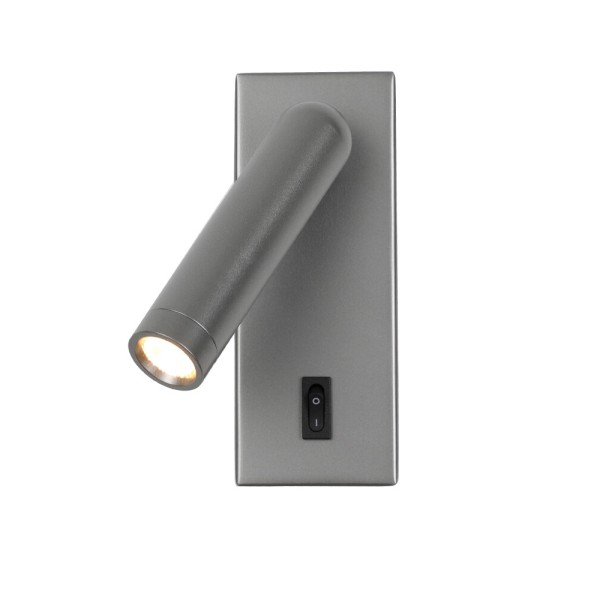 Бра, настенный светильник Italux WL-46376-1-GR Nova LED 1x2.5W 3000K 153Lm IP20 серый - фото №1