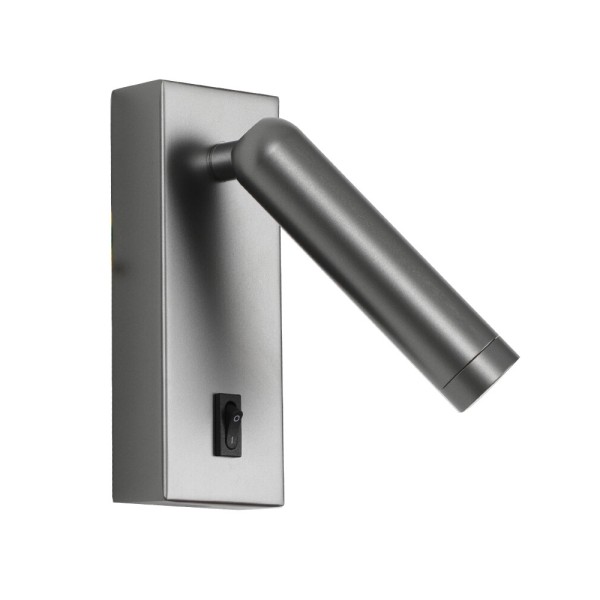 Бра, настенный светильник Italux WL-46376-1-GR Nova LED 1x2.5W 3000K 153Lm IP20 серый - фото №2