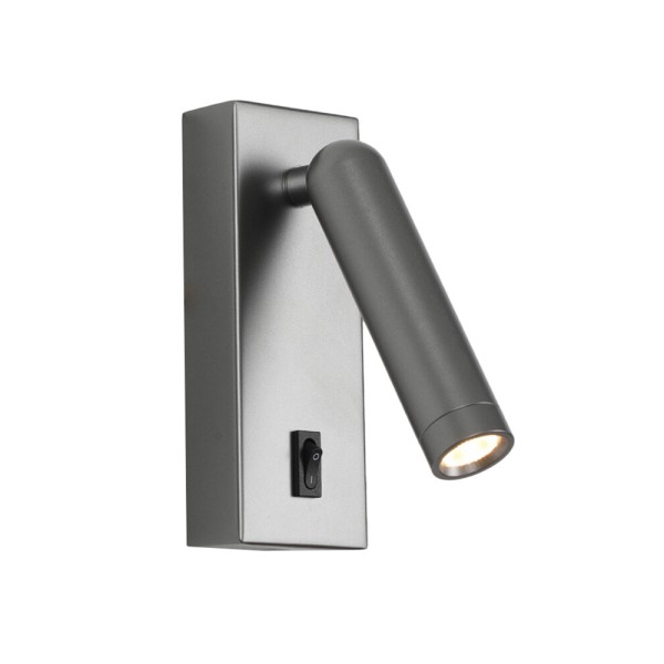 Бра, настенный светильник Italux WL-46376-1-GR Nova LED 1x2.5W 3000K 153Lm IP20 серый - фото №3