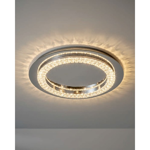 Світильник стельовий Zuma Line 5905316670778 Magnifique LED 1x40W 4000K 2400Lm IP20 сріблястий - фото №1