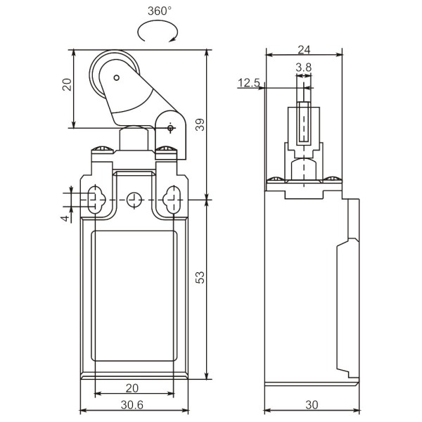 Кінцевий вимикач Promfactor FLS15M35P65 - фото №1