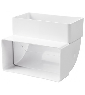 Вертикальное колено Vents 60х204 для прямоугольных воздуховодов