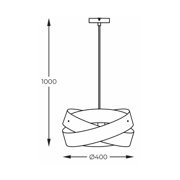 Підвісний світильник, люстра Zuma Line 5905616070414 Tornado E27 1x40W IP20 білий - фото №2
