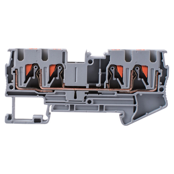 Наборная клеммная колодка E.Next e.tc.din.spring.4.2-2 на DIN-рейке 4 контакта (s070011) - фото №2