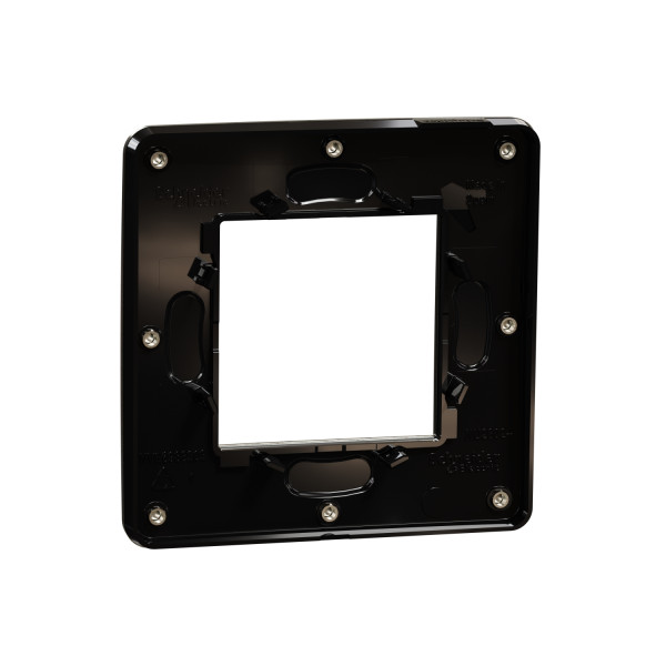 Одномісна рамка Schneider Electric Unica New NU280252M матова бронза/антрацит - фото №1