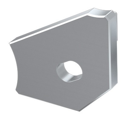 Заглушка Lumines для типу Н з отвором срібло