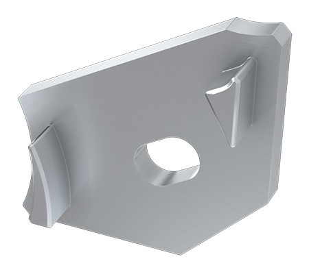 Заглушка Lumines для типу Н з отвором срібло - фото №1