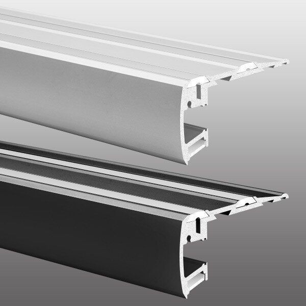 LED-профіль для сходів KLUS STEP чорний, 1 метр - фото №2