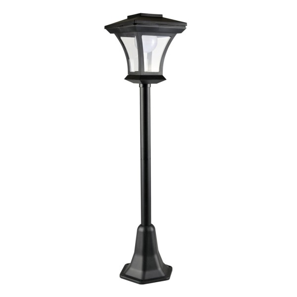 Вуличний світильник на сонячній батареї Goldlux 325518 Tirana LED 4000K IP44 чорний