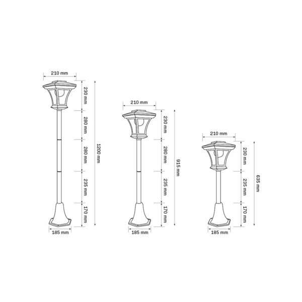 Вуличний світильник на сонячній батареї Goldlux 325518 Tirana LED 4000K IP44 чорний - фото №4
