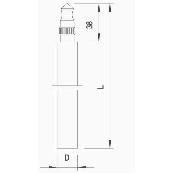 Шпилька заземления OBO Bettermann (5000947) 20мм BP FT 1,5м FT (40-60 мкм) - фото №1