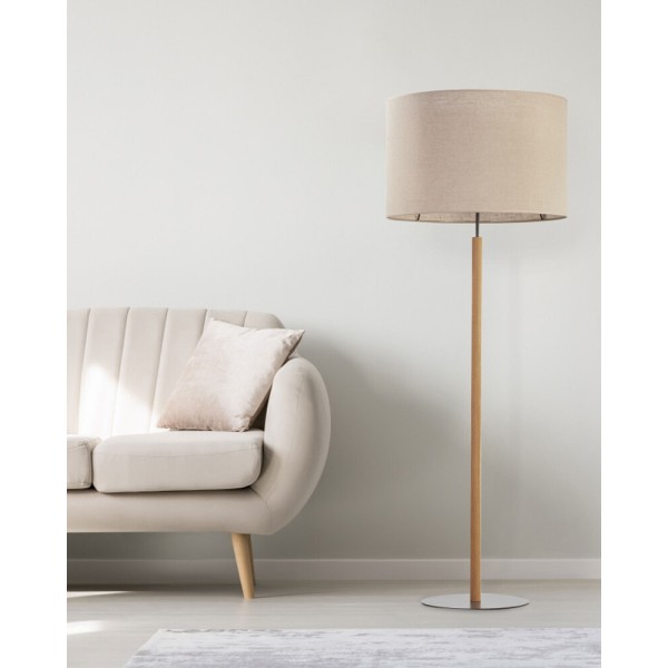 Торшер TK Lighting 5199 Deva E27 1x15W IP20 бежевый - фото №1