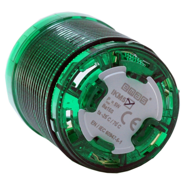 Порожній сигнальний модуль EMAS IKM5Y Ø50 зелений - фото №4