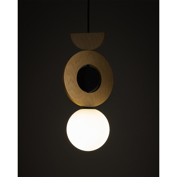 Подвесной светильник, люстра Nowodvorski 11174 Drops Wood B G9 1x12W IP20 бежевый - фото №1