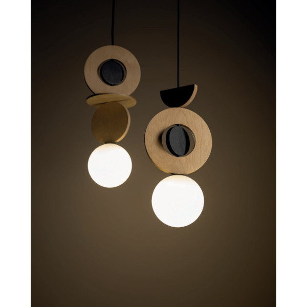 Подвесной светильник, люстра Nowodvorski 11174 Drops Wood B G9 1x12W IP20 бежевый - фото №2