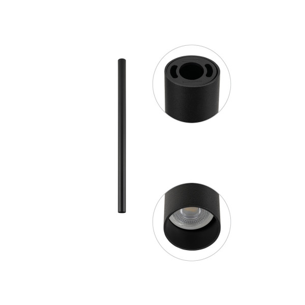 Точечный светильник Nowodvorski 10821 Fourty M GU10 1x10W IP20 черный - фото №4