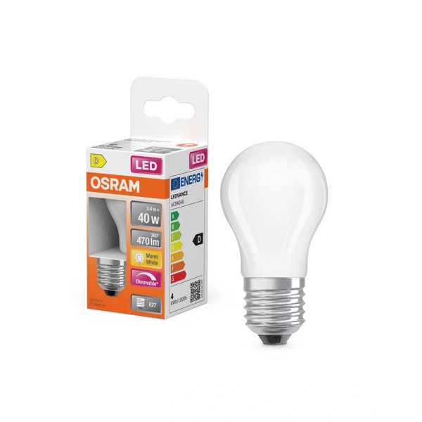 Світлодіодна лампочка Osram 4099854443978 E27 DIM 1x3.4W 2700K 470Lm IP20 - фото №2