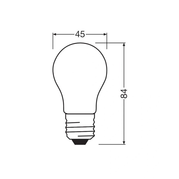 Світлодіодна лампочка Osram 4099854443978 E27 DIM 1x3.4W 2700K 470Lm IP20 - фото №3