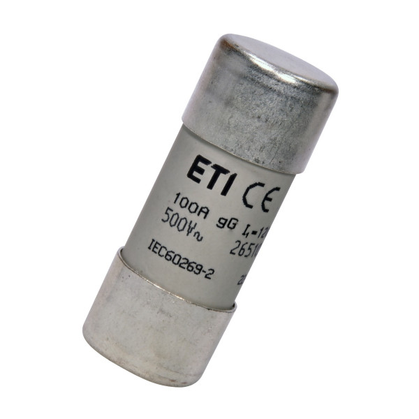 Запобіжник ETI CH22x58 gG 100A/500В (2651050)