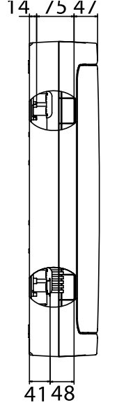 Щит настінний 54 мод. з дверцятами RAL9001 Ram Base, DKC - фото №4