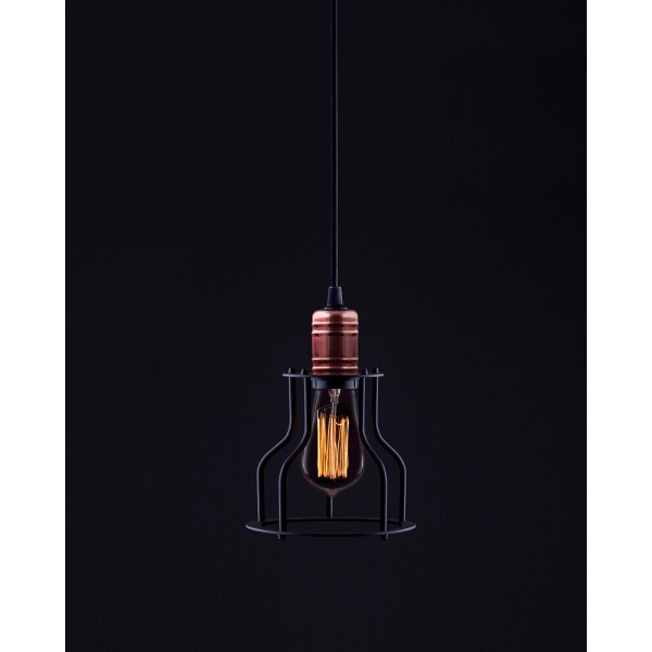 Подвесной светильник, люстра Nowodvorski 6336 Workshop E27 1x25W IP20 черный - фото №1