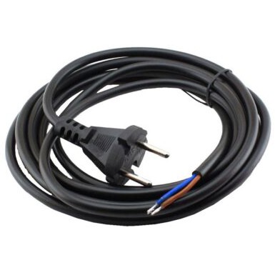 Вилка со шнуром Sokol ПВС 2х1 черный 1,5м (7.5.1.166896)