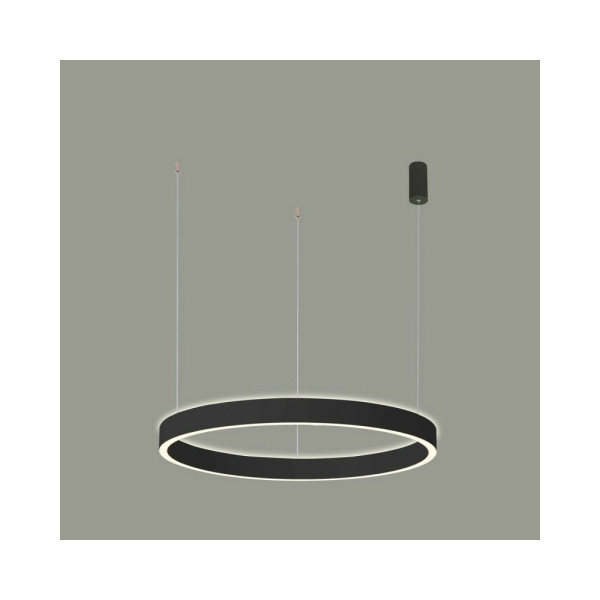 Підвісний світильник, люстра Italux PND-56215D-080RPP-BK-3KS4K-TRDIMM Brasco Up Down Led 2x80W 3000K-4000K 5800Lm IP20