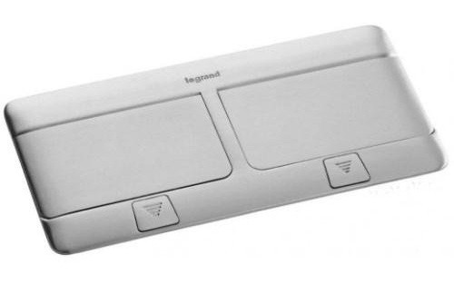 Лючок із висувним блоком Legrand 54013 8М (алюміній) - фото №2