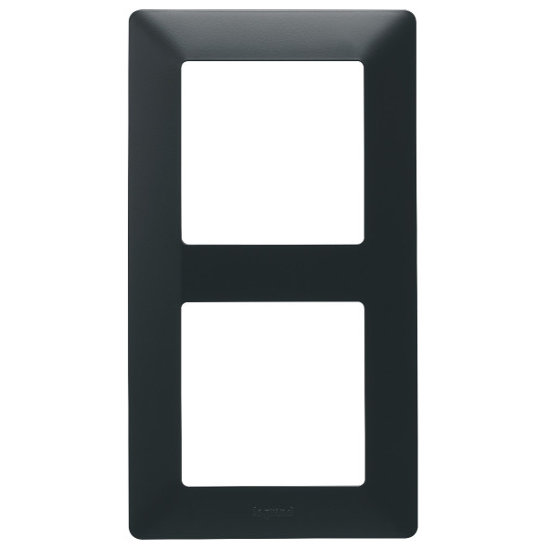 Рамка двухместная Legrand Valena Life черная матовая