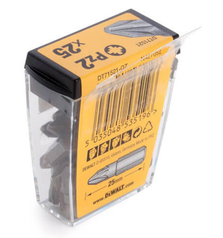 Біти DeWALT Pozidriv PZ2х25мм (25шт) - фото №3