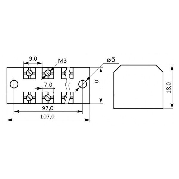 Клеммная колодка в корпусе Аско-Укрем TB 1510 - фото №2