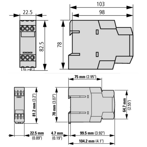 Реле часу запуску зірка-трикутник Eaton Moeller ETR4-51-A - фото №4