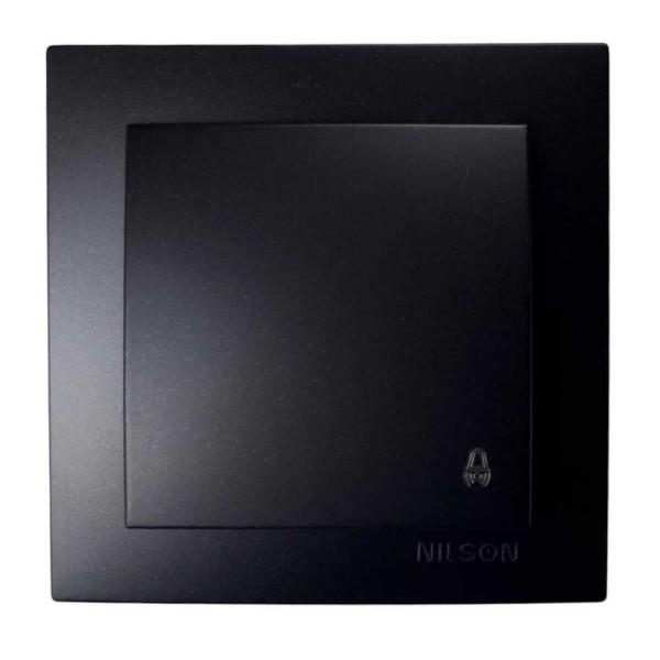 Вимикач Nilson Touran антрацит кнопка "ДЗВІНОК" ( 24381012 )