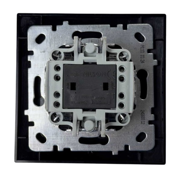 Вимикач Nilson Touran антрацит кнопка "ДЗВІНОК" ( 24381012 ) - фото №2