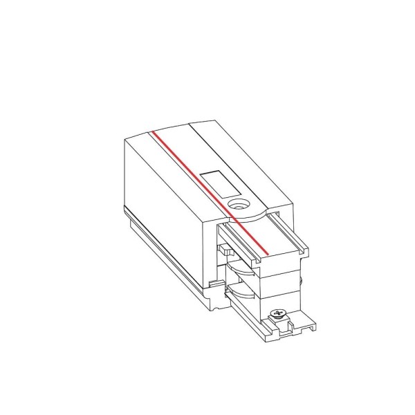 Ввід живлення Nowodvorski 8712 CTLS Power End Cap Right PE-R IP20 білий - фото №1